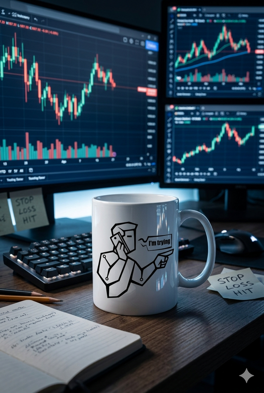 I'm Trying" Funny Entrepreneur Mug | The 2AM Coffee Cup